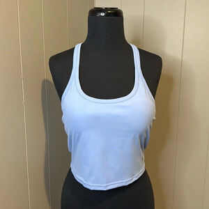 C NWT Flexliving Women’s Large Sports Bra Under Tank Top Elastic Hem Padded